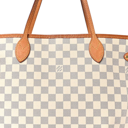 Louis Vuitton Damier Azur Neo Neverfull MM Rose Ballerine 9 of 12
