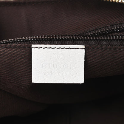 Gucci Monogram Web Medium Half Moon Hobo White 6 of 12