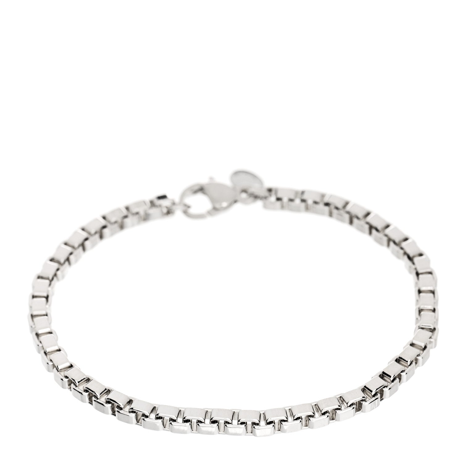 Tiffany Sterling Silver 4mm Venetian Link Bracelet 1 of 3