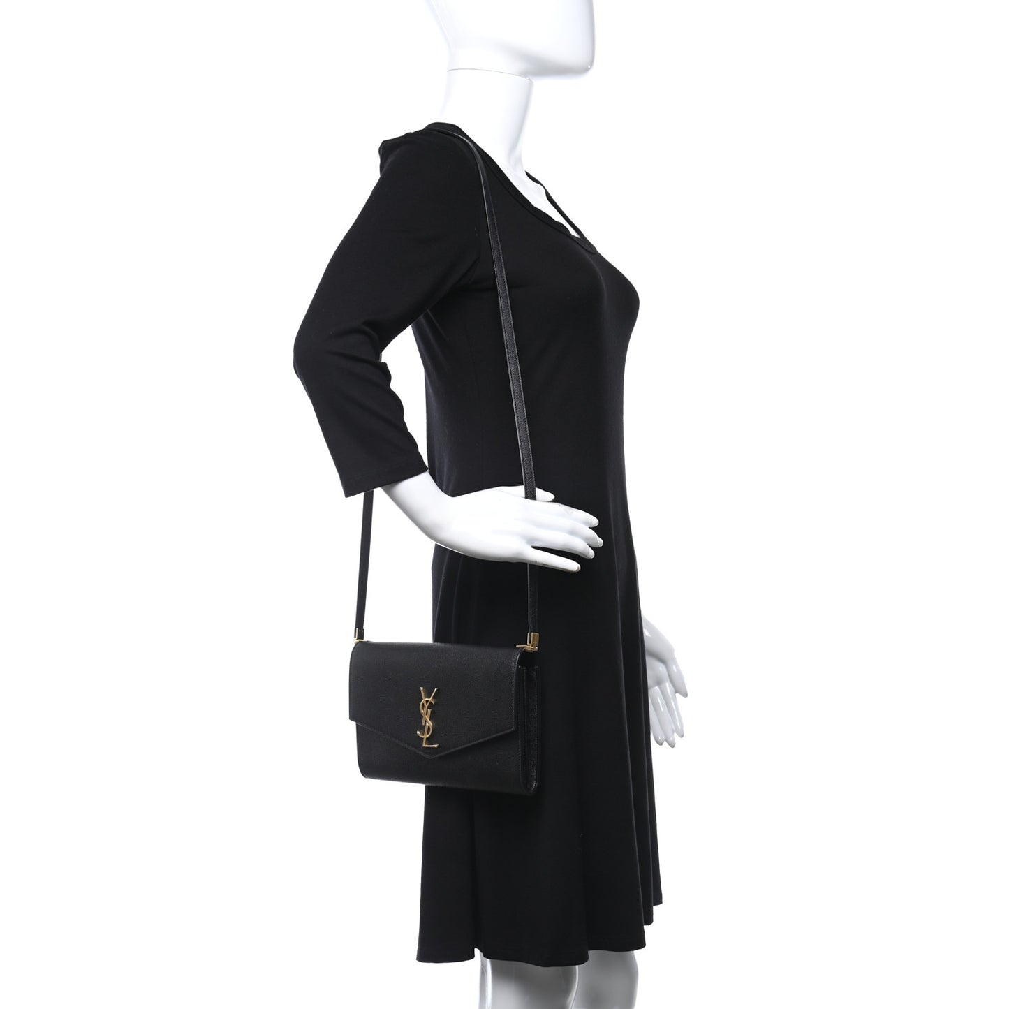 Grain De Poudre Mini Uptown Crossbody Bag Black