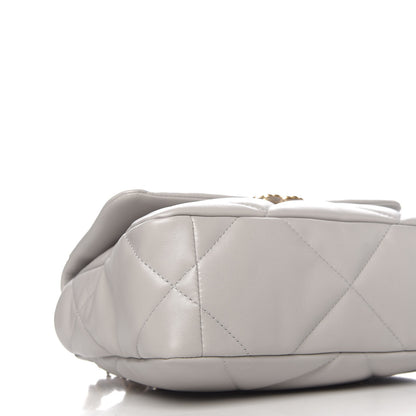 Chanel Lambskin Quilted Medium Chanel 19 Flap Grey 8 of 11