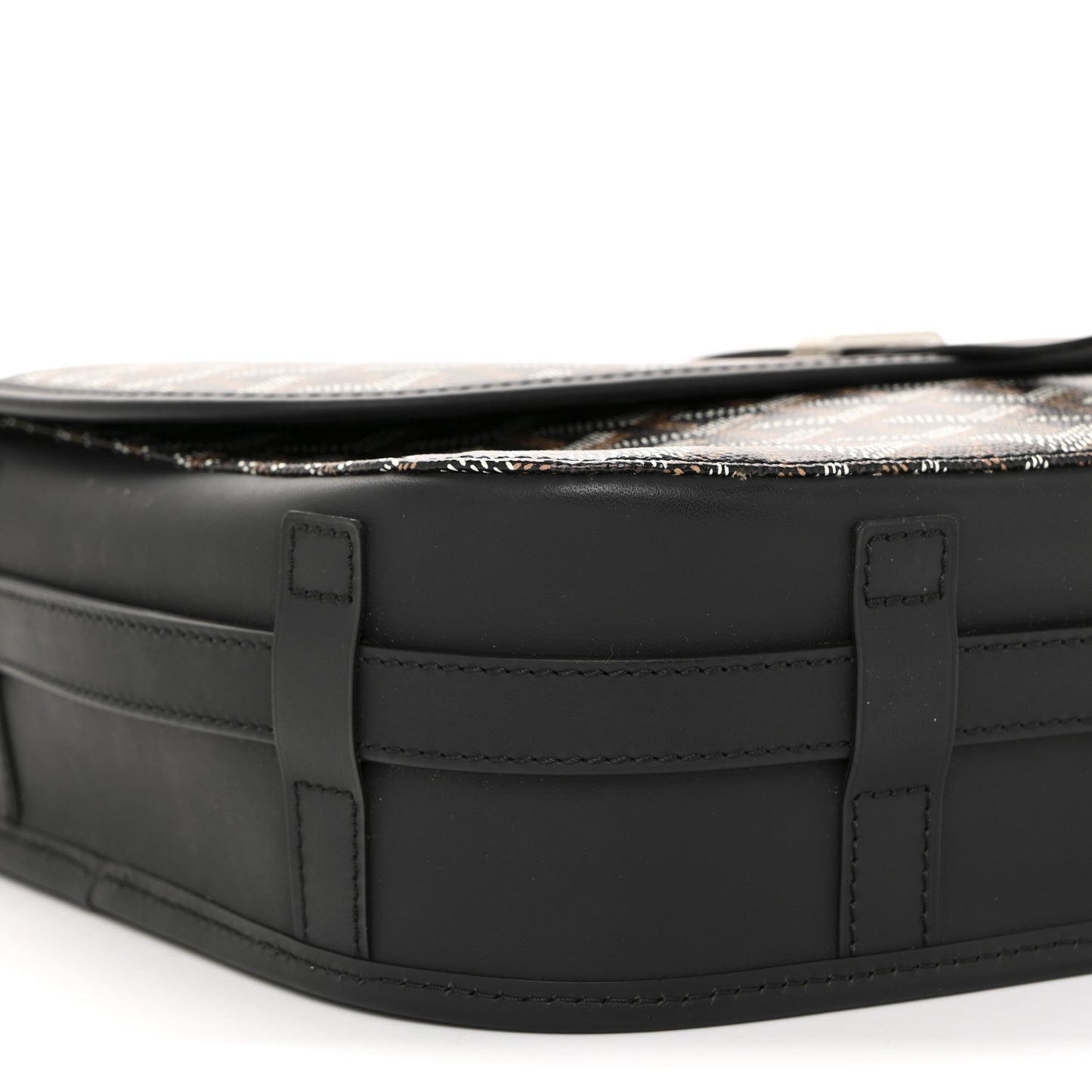 Goyardine Belvedere II MM Messenger Bag Black