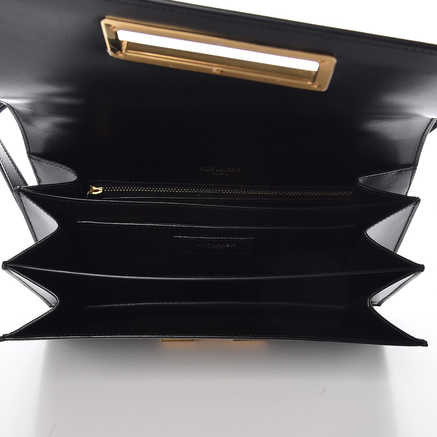 Saint Laurent Smooth Calfskin Medium Domino Shoulder Bag Black 5 of 7