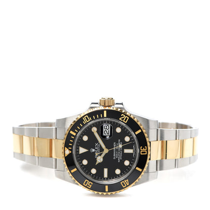 Rolex Stainless Steel 18K Yellow Gold 40mm Submariner Date Watch Black 116613LN 2 of 7