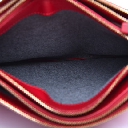 Celine Lambskin Large Trio Crossbody Bag Red 4 of 8