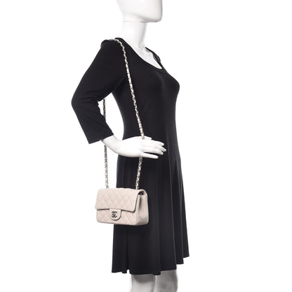 Chanel Caviar Quilted Mini Rectangular Flap Ivory 2 of 10