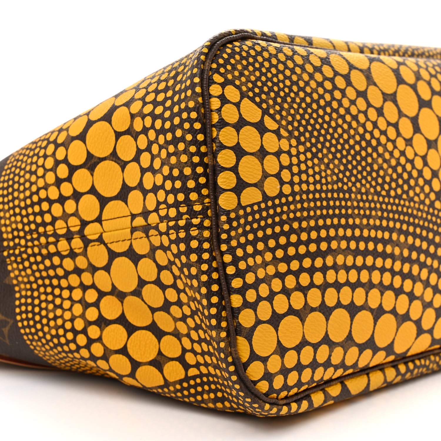 Louis Vuitton Monogram Kusama Waves Neverfull MM Yellow 8 of 11