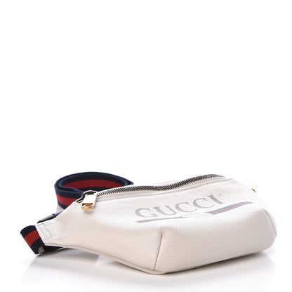 Gucci Grained Calfskin Small Logo Belt Bag White 4 of 7