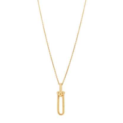 Tiffany 18K Yellow Gold HardWear Link Pendant Necklace 1 of 7