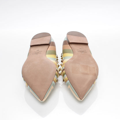 Valentino Garavani Nappa Native Couture 1975 Rockstud Ballerina Flats 38 Multicolor 5 of 9