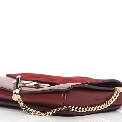 Chloe Suede Calfskin Small Faye Shoulder Bag Plum Purple 7 of 10