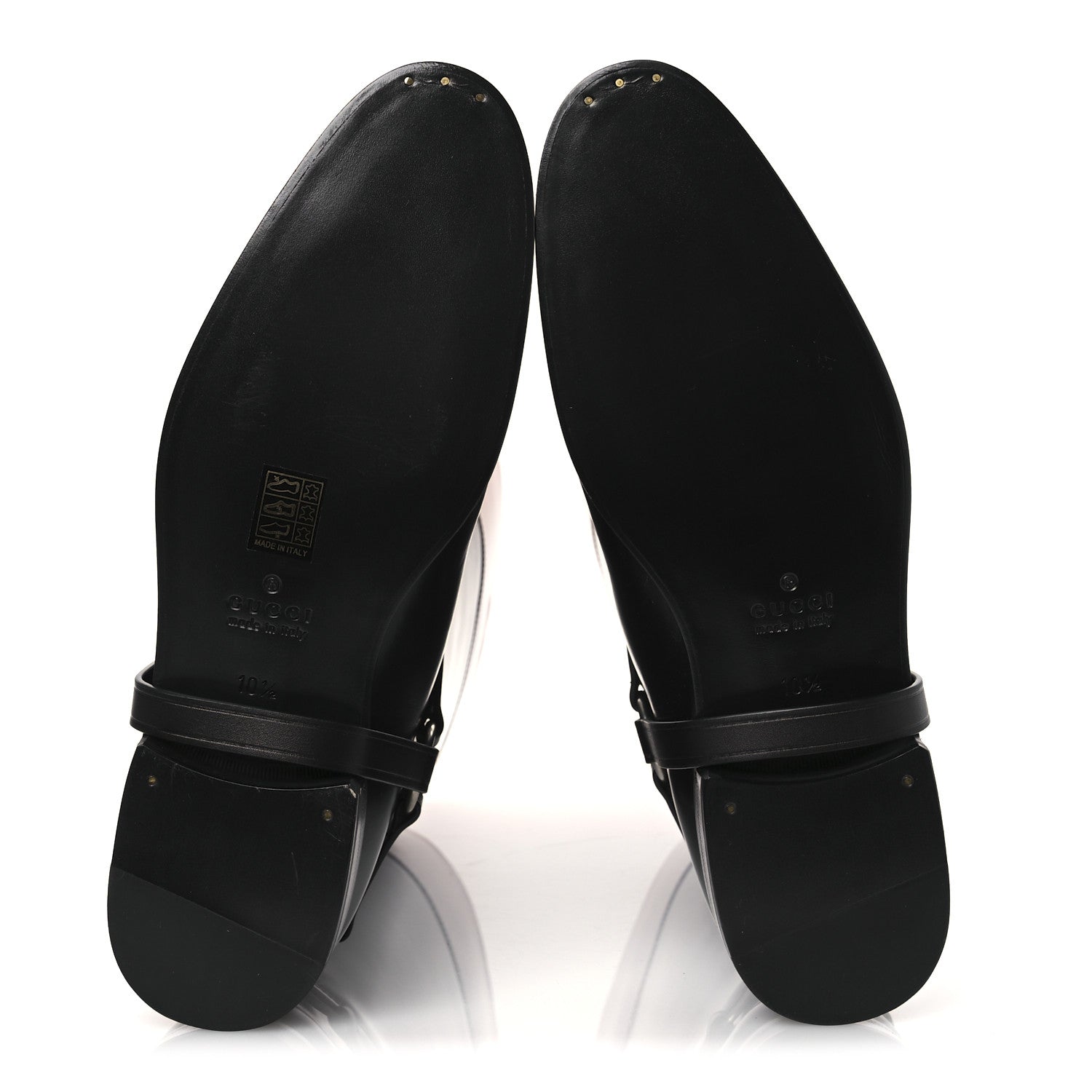 Gucci Cordovan Lux Mens Zelda Harness Riding Boots 10.5 Black Amber Honey 16 of 24