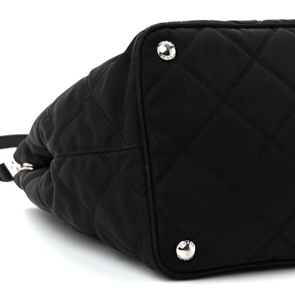 Prada Nylon Tessuto Impuntu Quilted Tote Black 9 of 10