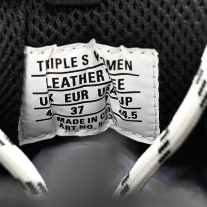 Balenciaga Fabric Mesh Womens Triple S Sneakers 37 Black 7 of 10