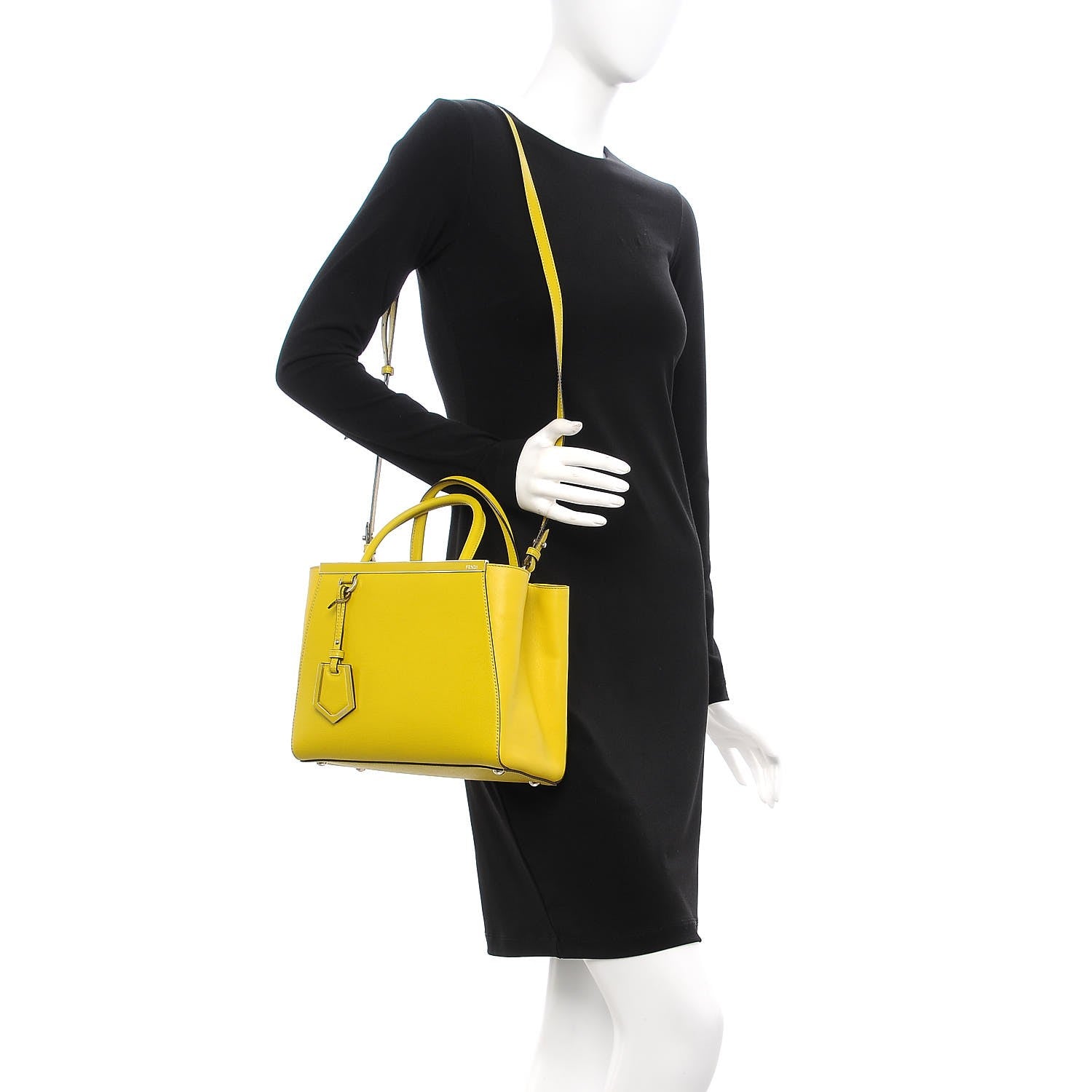 Fendi Vitello Elite Petite 2Jours Tote Cedro 2 of 11