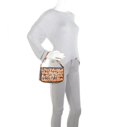 Louis Vuitton Monogram Graffiti Pochette Accessories Peach 2 of 18