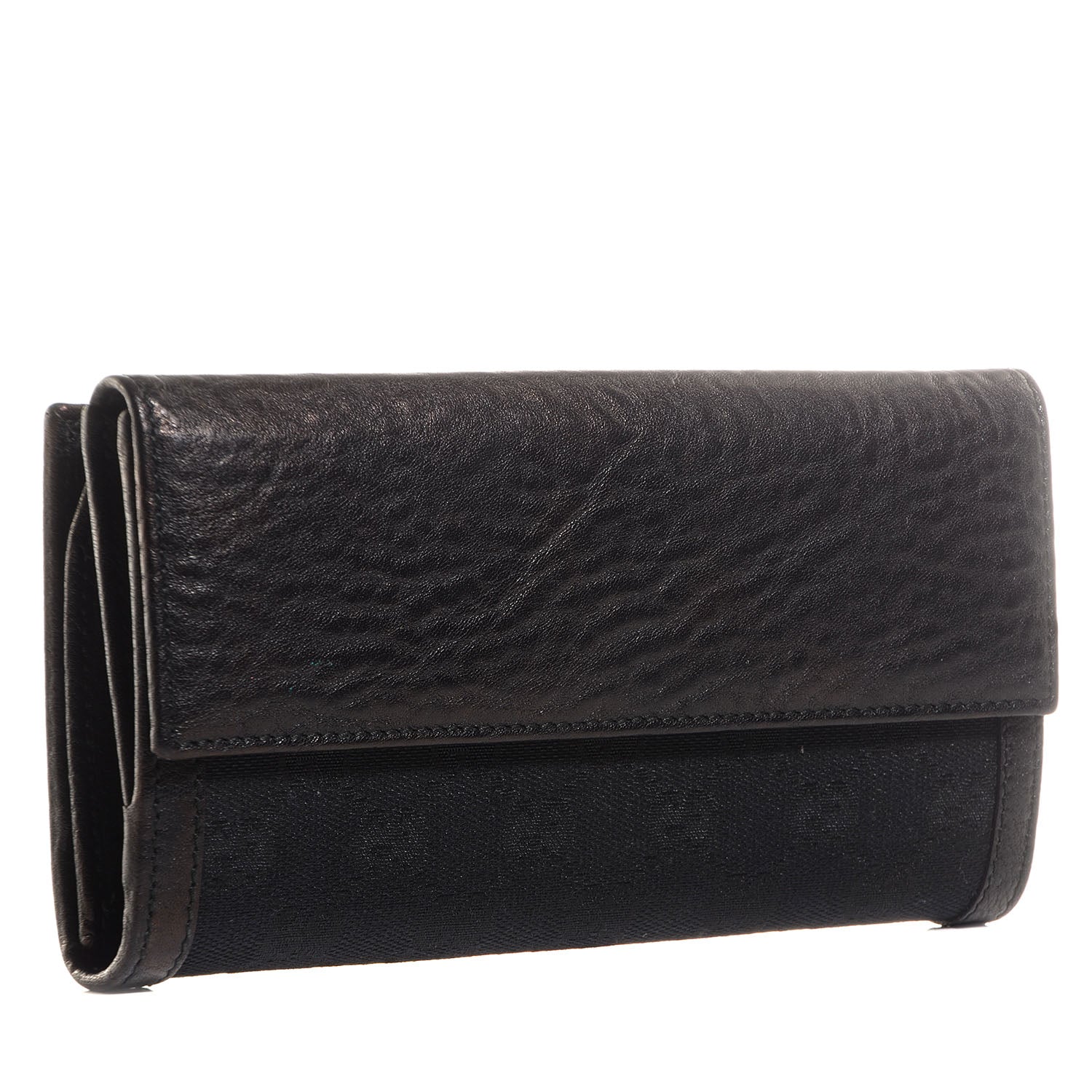 Gucci Monogram Interlocking GG Continental Wallet Black 3 of 8
