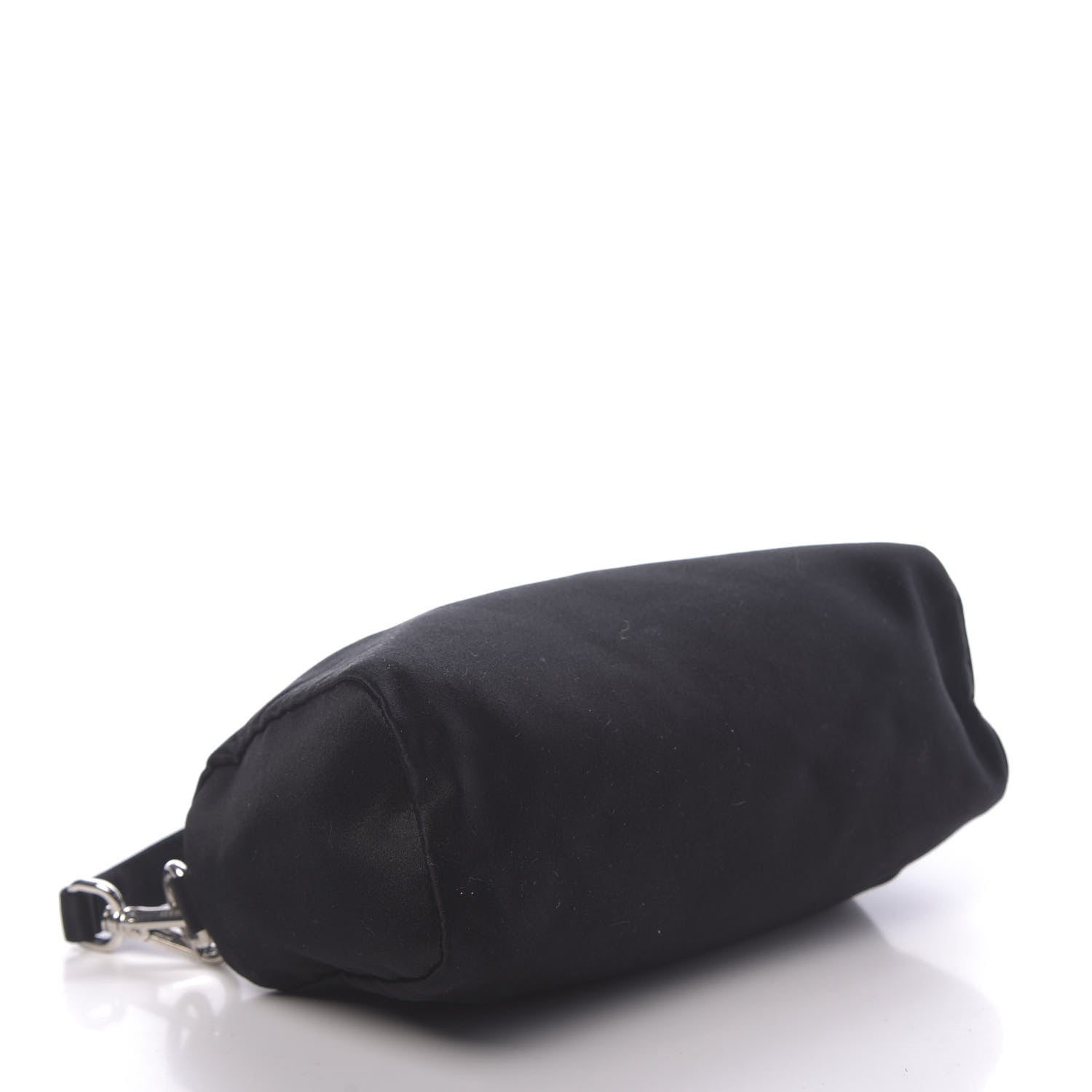Prada Satin Raso Shoulder Bag Black 4 of 9