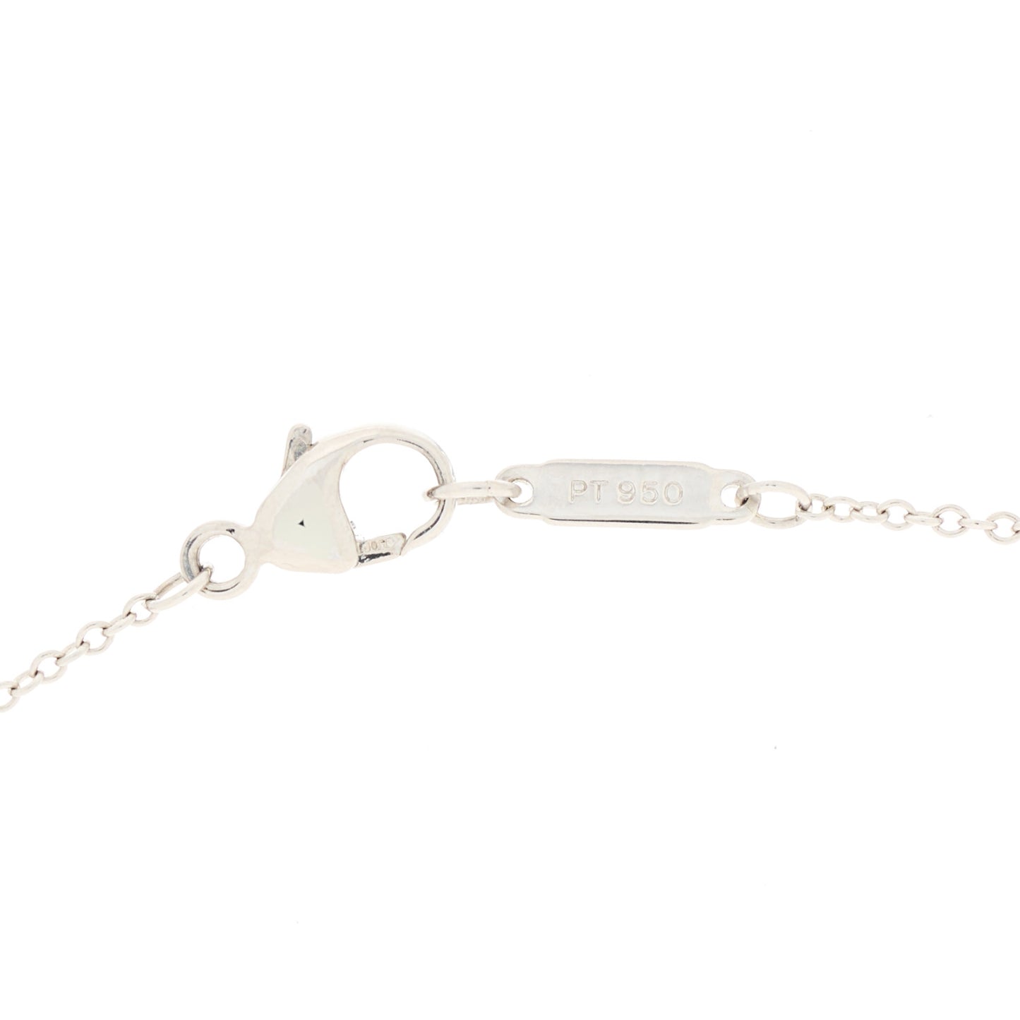 Platinum Diamond Heart Drop Pendant Necklace