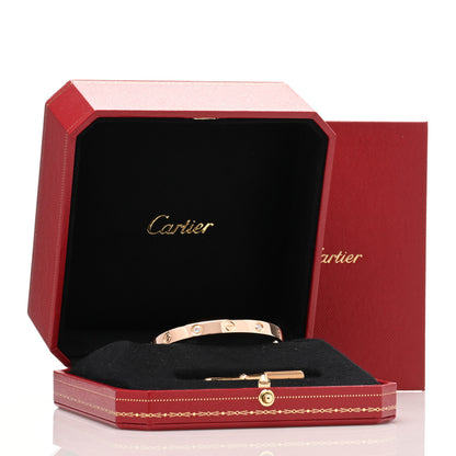 Cartier 18K Pink Gold 4 Diamond LOVE Bracelet 16 5 of 5