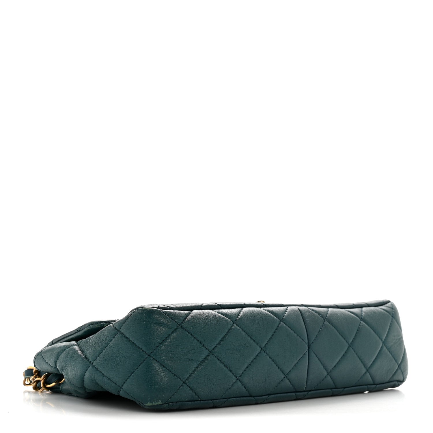 Chanel Calfskin Quilted East West Flap Dark Blue 3 of 14