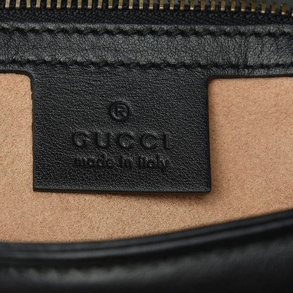 Gucci Calfskin Matelasse Small GG Marmont Shoulder Bag Black 8 of 9