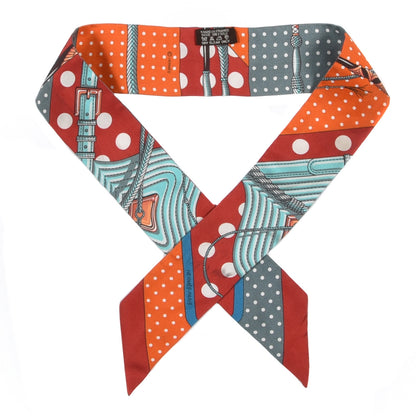 Hermes Silk Clic Clac a Pois Twilly 1 of 3