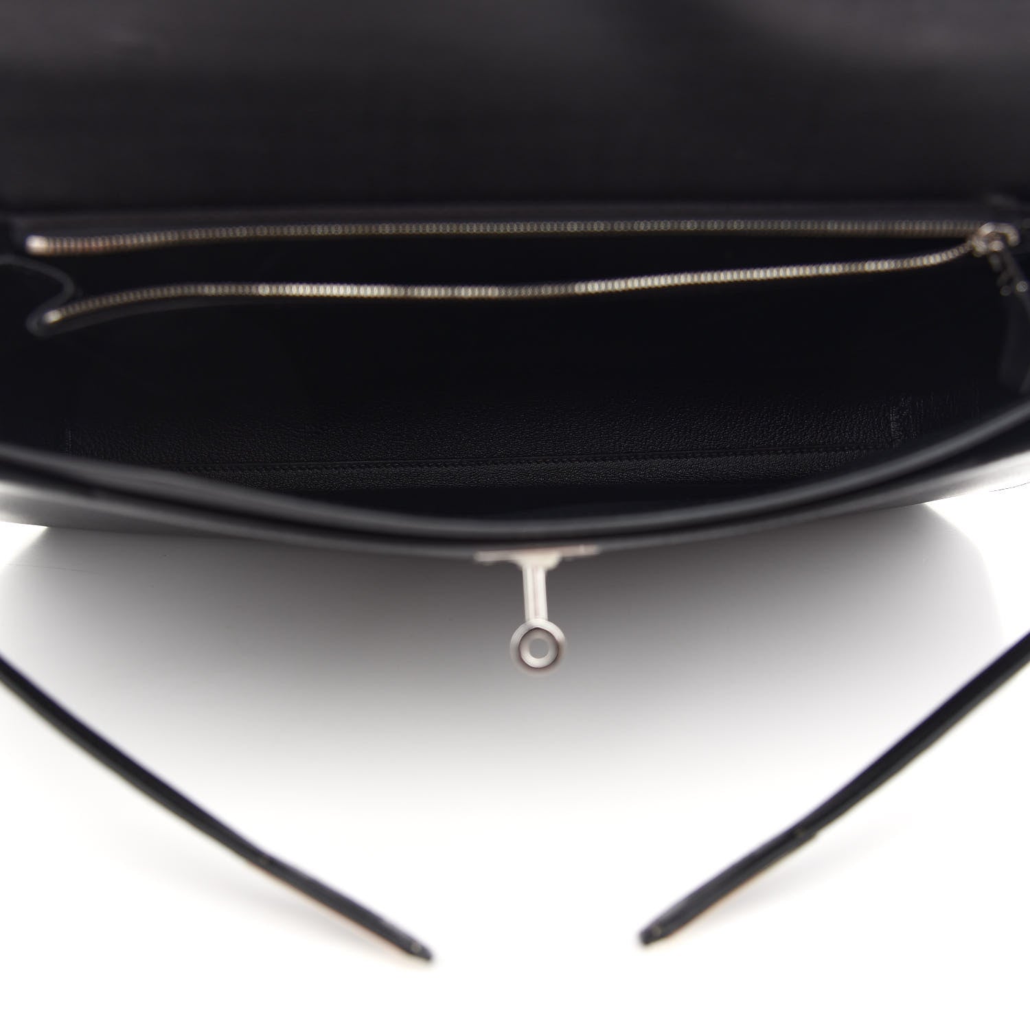 Hermes Shiny Porosus Crocodile Evergrain Kelly Depeches Touch 36 Black 5 of 16