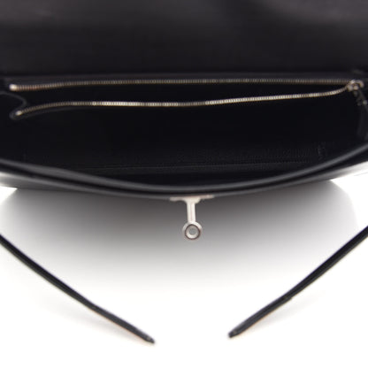 Hermes Shiny Porosus Crocodile Evergrain Kelly Depeches Touch 36 Black 5 of 16