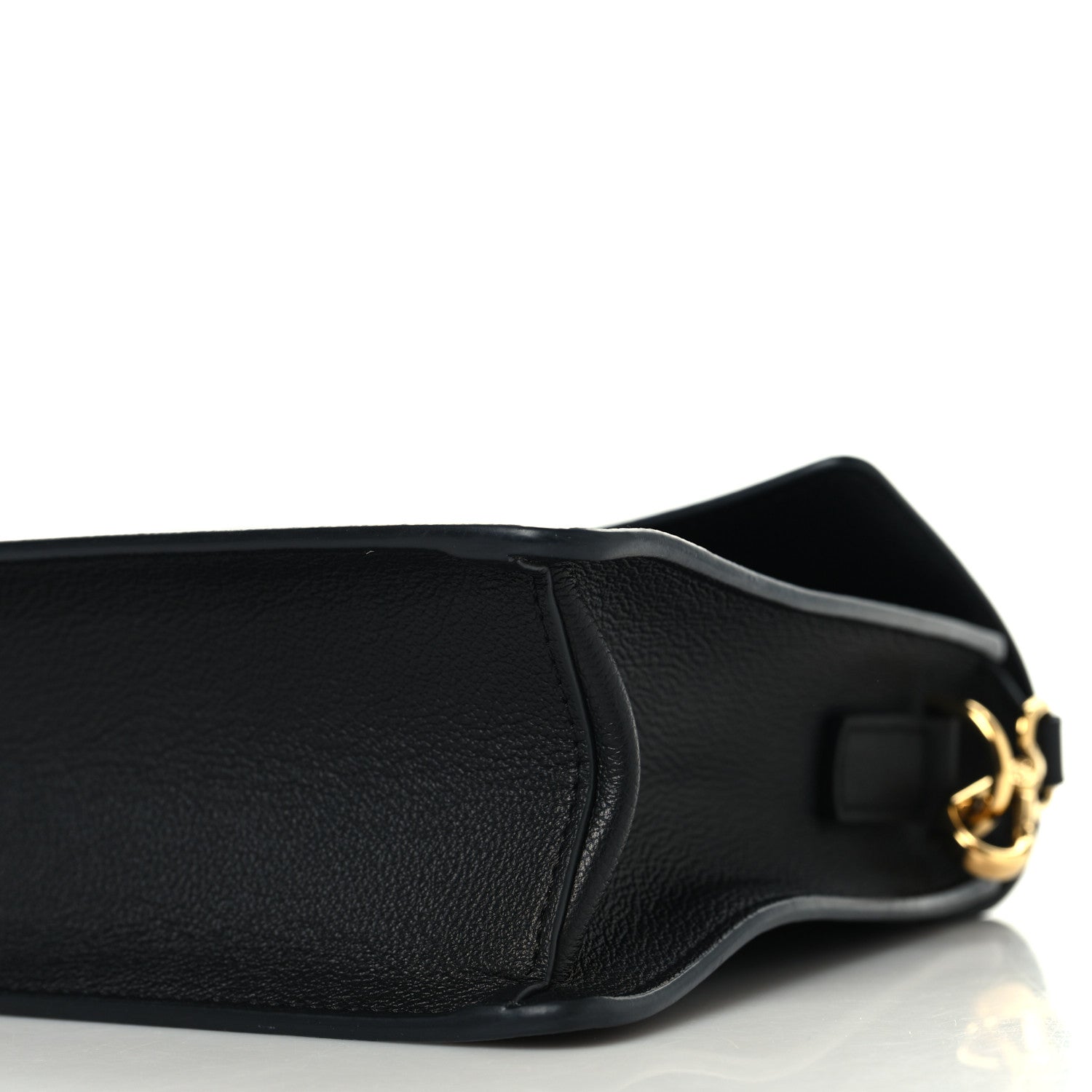 Versace Calfskin La Medusa Top Handle Shoulder Bag Black 9 of 10