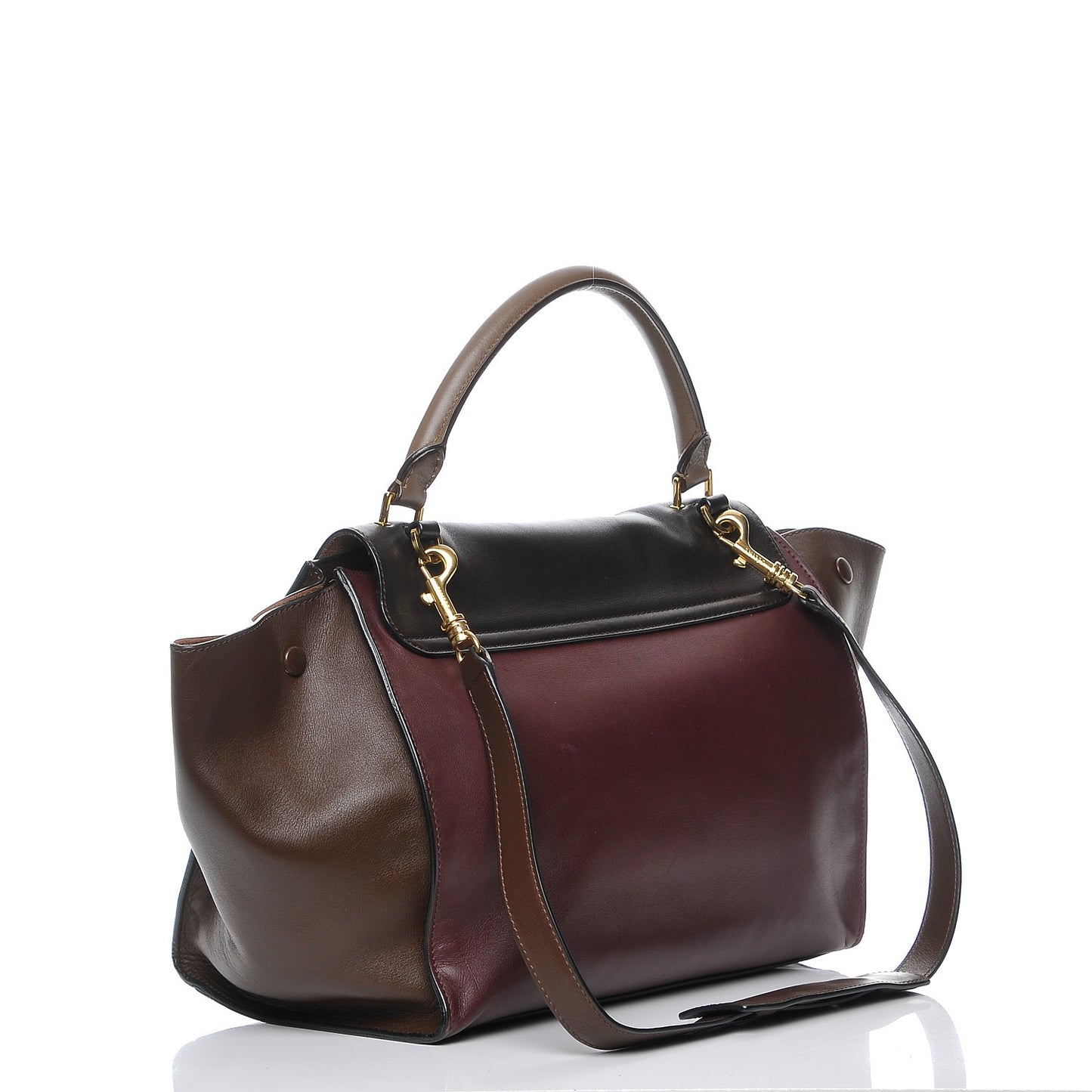 Smooth Calfskin Medium Tri-Color Trapeze