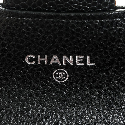 Chanel Caviar Quilted Flap Card Holder Black 6 of 7