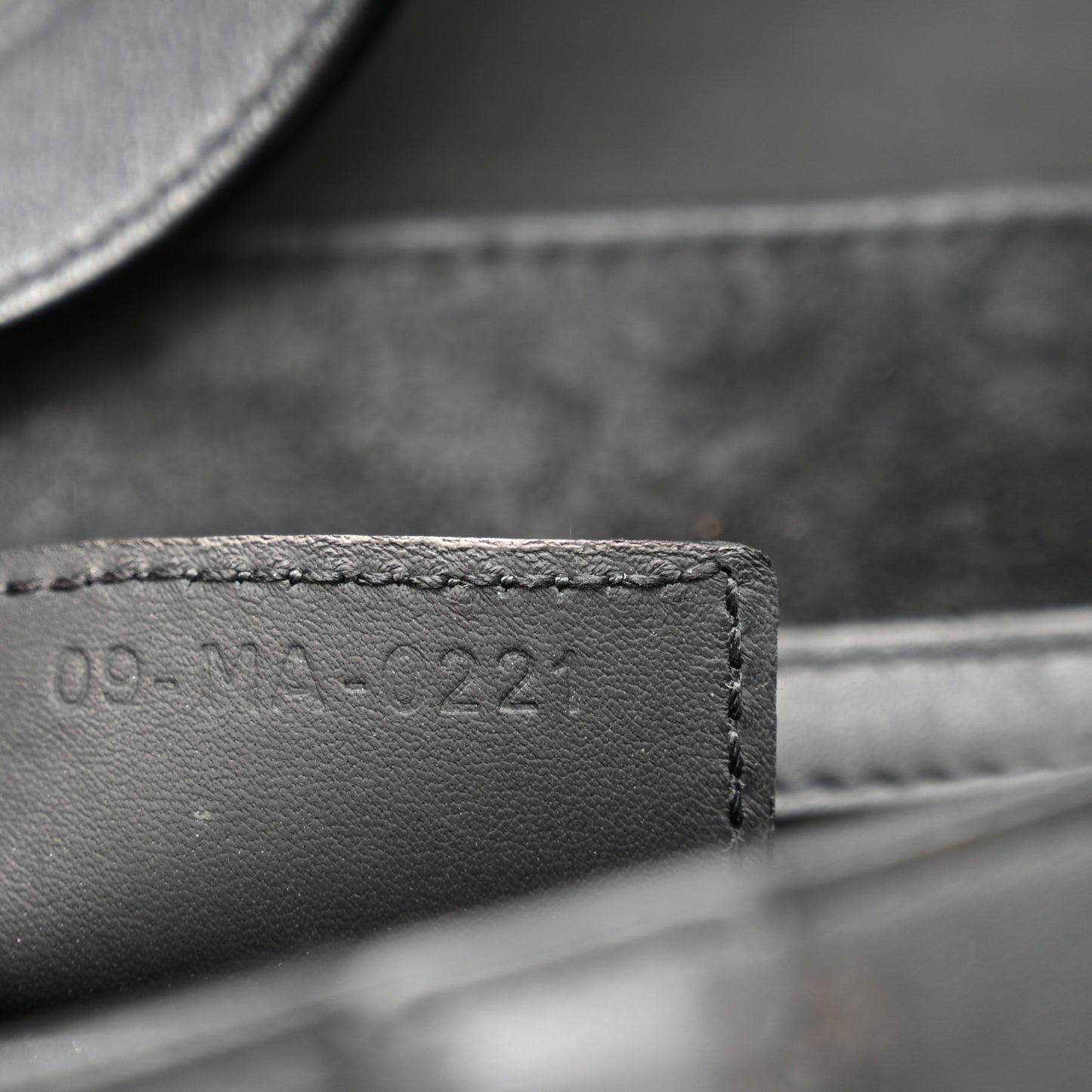 Ultra Matte Calfskin Saddle Bag Black