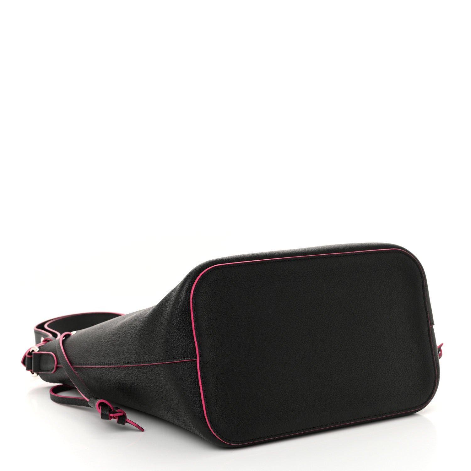 Louis Vuitton Calfskin Lockme Bucket Black 4 of 9