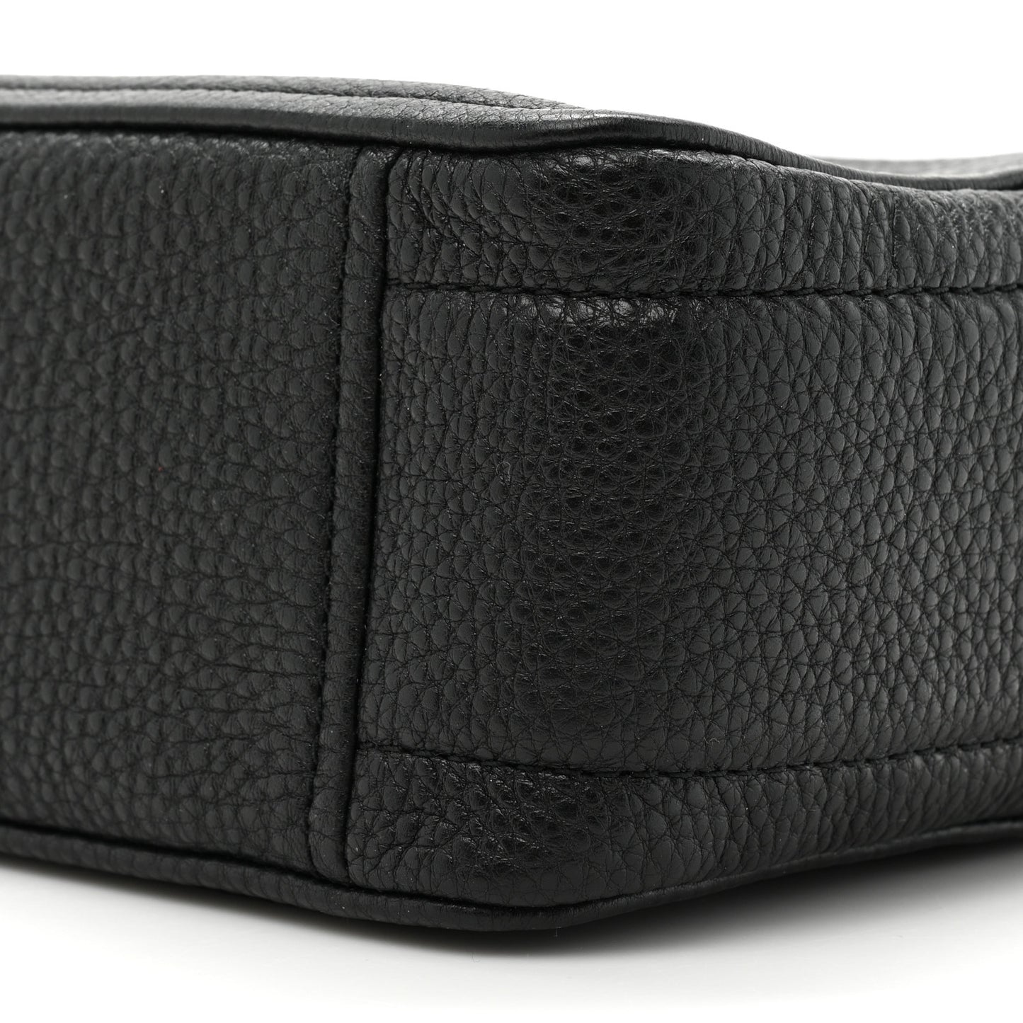 Supple Natural Grain Calfskin The Softshot 27 Bag Black
