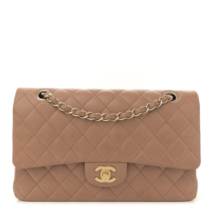 Chanel Lambskin Quilted Medium Double Flap Brown 1 of 14