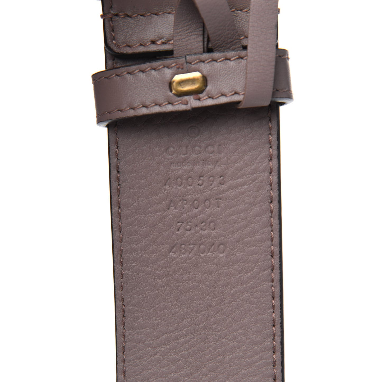 Calfskin Double G 40mm Belt 75 30 Porcelain Rose