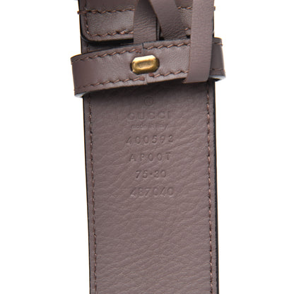 Gucci Calfskin Double G 40mm Belt 75 30 Porcelain Rose 3 of 4