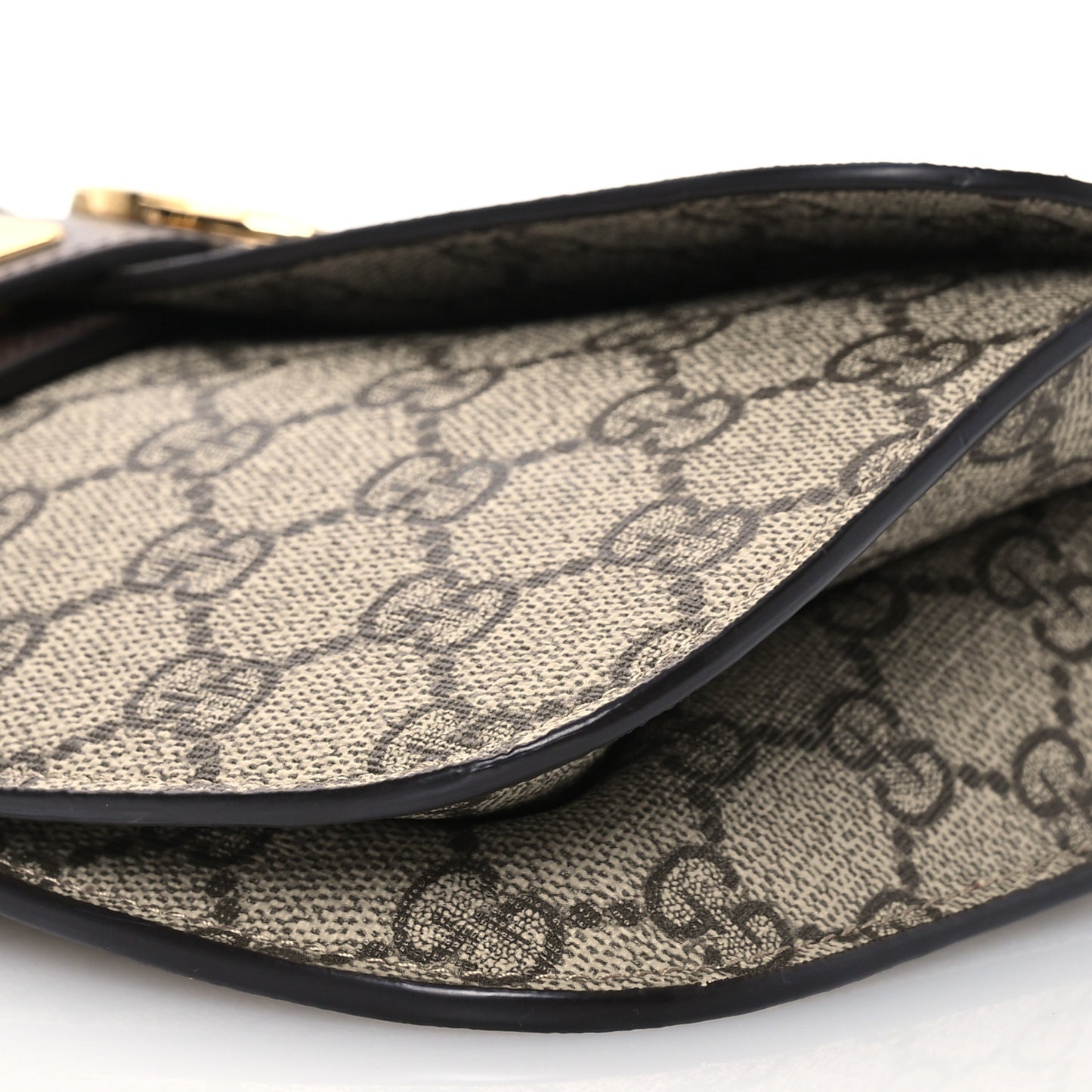 GG Supreme Monogram Textured Dollar Calfskin Blondie Belt Bag Beige Ebony New Acero