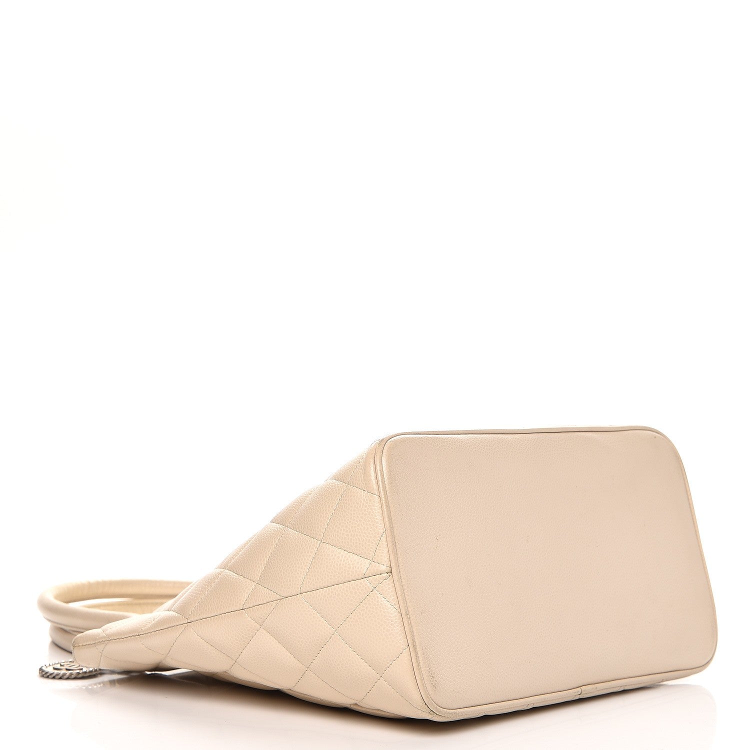 Chanel Caviar Quilted Medallion Tote Light Beige 4 of 12