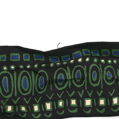 Christian Dior Silk Animals Mitzah Scarf Green 4 of 4