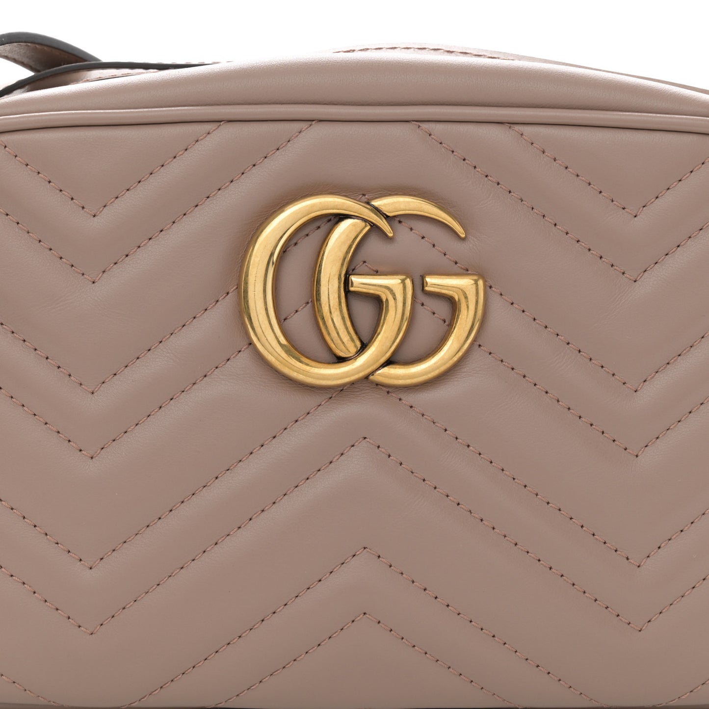 Calfskin Matelasse Small GG Marmont Chain Shoulder Bag Porcelain Rose