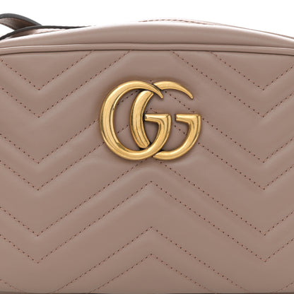 Gucci Calfskin Matelasse Small GG Marmont Chain Shoulder Bag Porcelain Rose 8 of 10