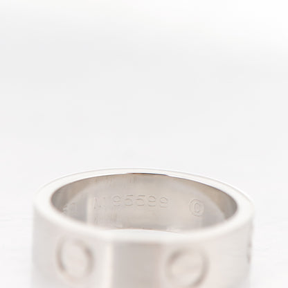 Cartier Platinum 5.5mm LOVE Ring 50 5.5 4 of 6
