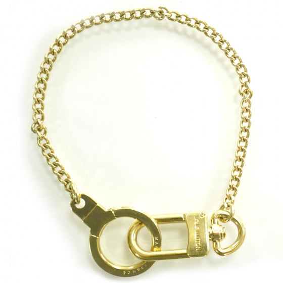 Metal Pochette Extender Key Ring Chain Gold