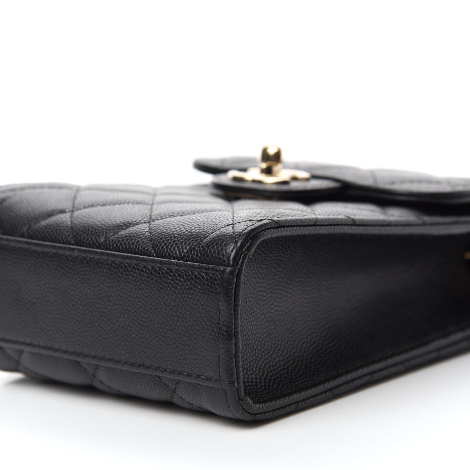 Chanel Caviar Quilted Classic Phone Holder Black 7 of 12