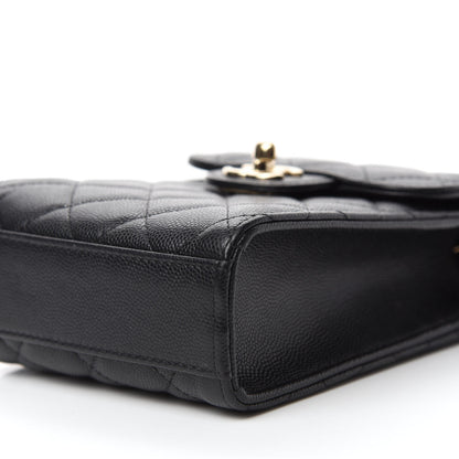 Chanel Caviar Quilted Classic Phone Holder Black 7 of 12