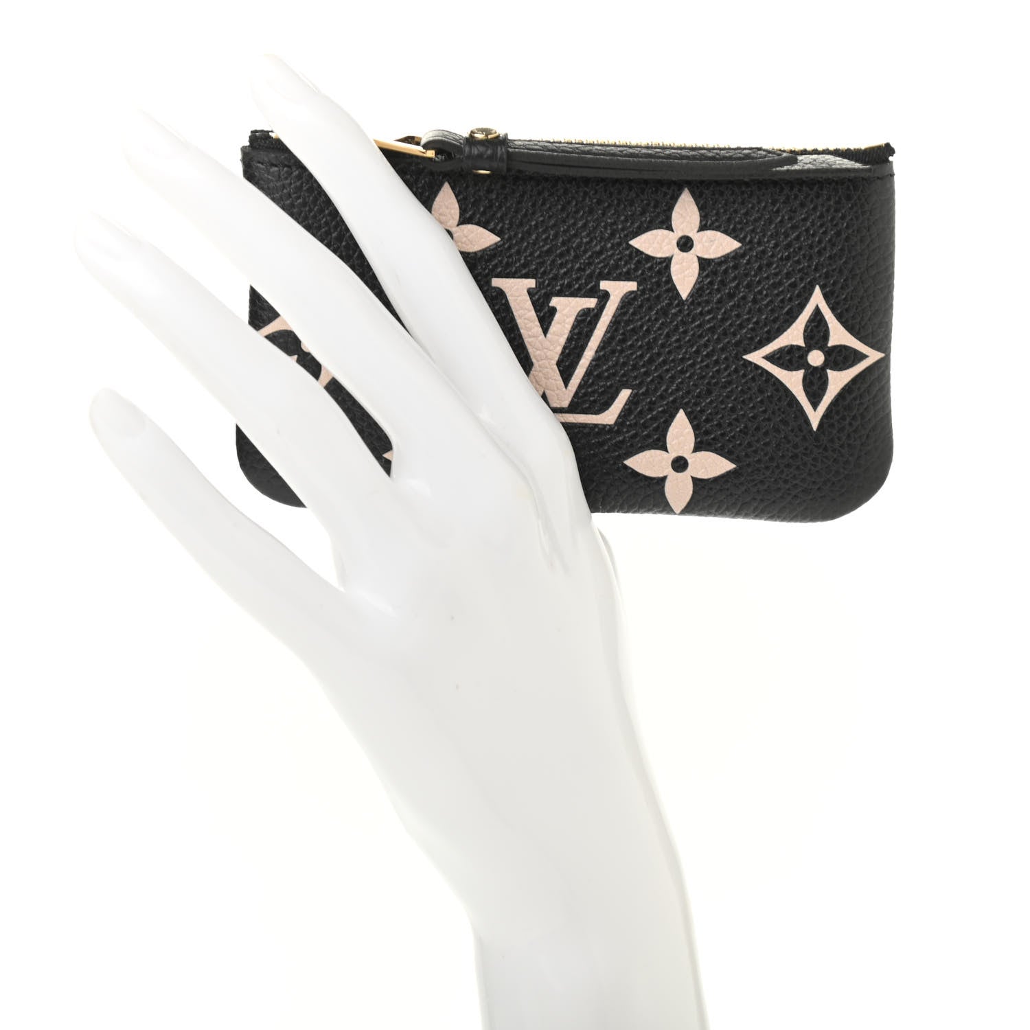 Louis Vuitton Empreinte Monogram Giant Key Pouch Black Beige 2 of 7