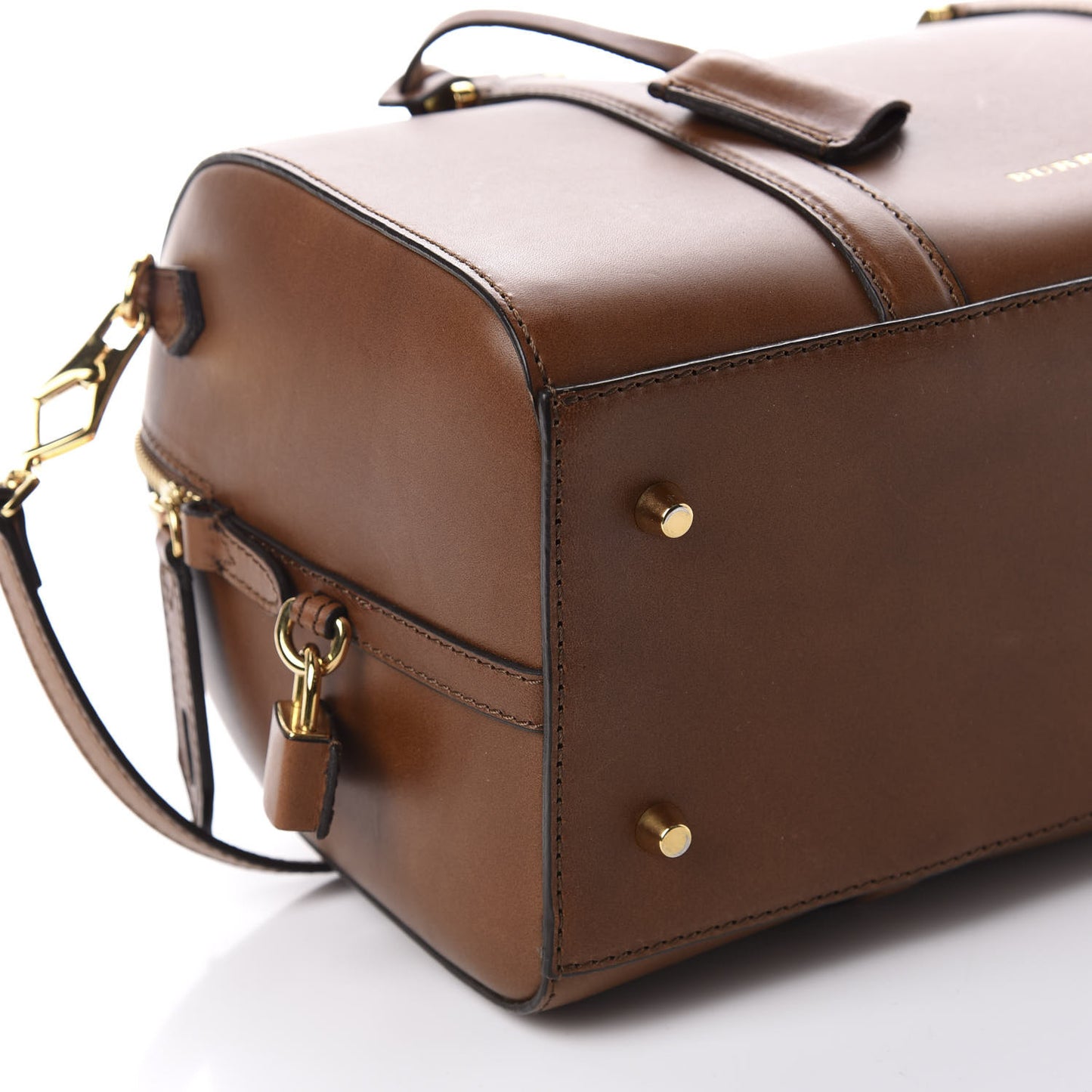 Soft Calfskin Alchester Bowling Bag Tan