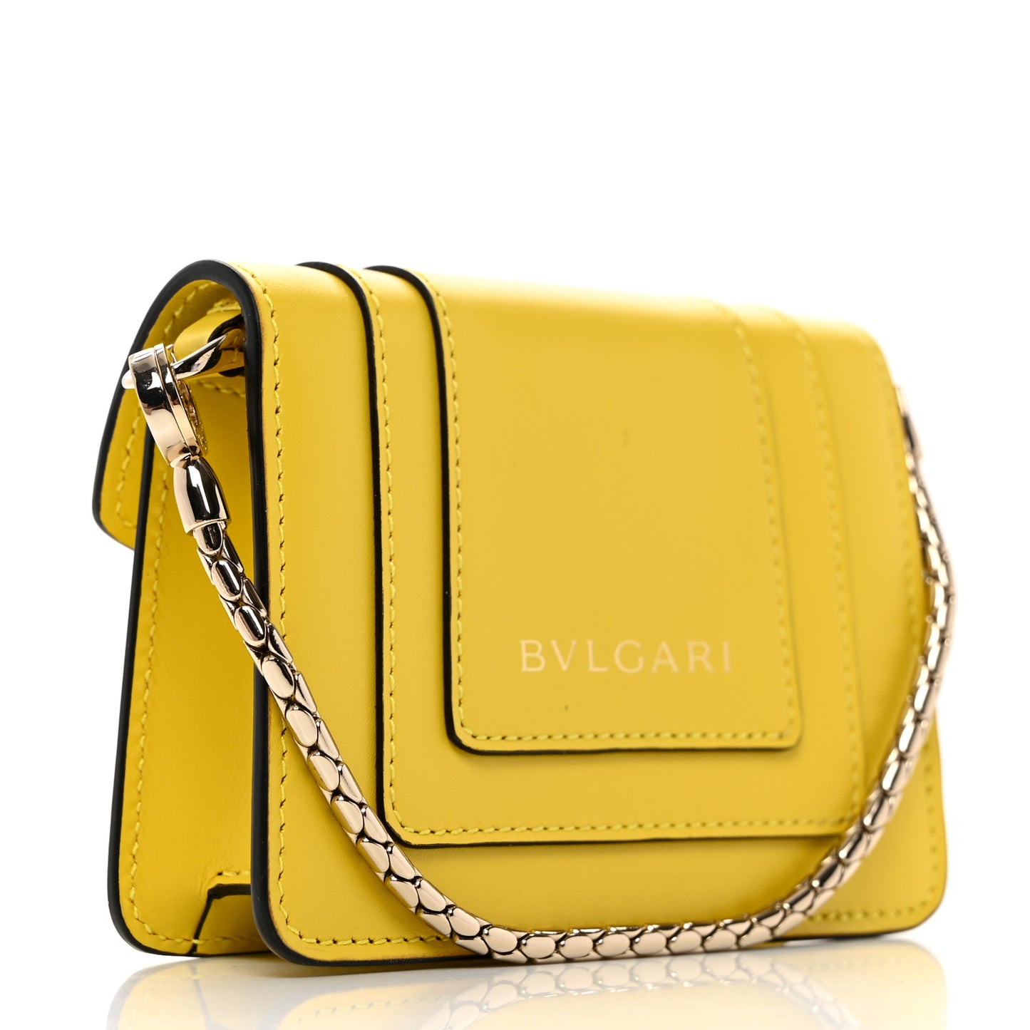 Calfskin Serpenti Forever Miniature Bag Charm Yellow